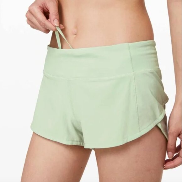 Women’s Size 12 Lululemon Speed Up 2.5 Active Lined Athletic Running Shorts - Picture 1 of 5